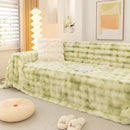 Thick Faux Fur Couch Cover Fluffy Fuzzy Warm Washable Furniture Protector for Kids Pets by Slipcover KAS™