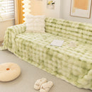 Thick Faux Fur Couch Cover Fluffy Fuzzy Warm Washable Furniture Protector for Kids Pets by Slipcover KAS™