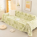 Thick Faux Fur Couch Cover Fluffy Fuzzy Warm Washable Furniture Protector for Kids Pets by Slipcover KAS™