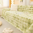 Thick Faux Fur Couch Cover Fluffy Fuzzy Warm Washable Furniture Protector for Kids Pets by Slipcover KAS™
