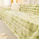 Thick Faux Fur Couch Cover Fluffy Fuzzy Warm Washable Furniture Protector for Kids Pets by Slipcover KAS™