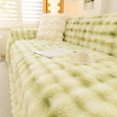 Thick Faux Fur Couch Cover Fluffy Fuzzy Warm Washable Furniture Protector for Kids Pets by Slipcover KAS™