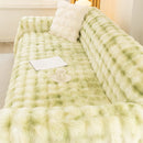 Thick Faux Fur Couch Cover Fluffy Fuzzy Warm Washable Furniture Protector for Kids Pets by Slipcover KAS™