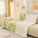 Thick Faux Fur Couch Cover Fluffy Fuzzy Warm Washable Furniture Protector for Kids Pets by Slipcover KAS™