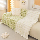 Thick Faux Fur Couch Cover Fluffy Fuzzy Warm Washable Furniture Protector for Kids Pets by Slipcover KAS™
