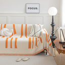 Soft Cozy Chenille Throw Cover for Couch with Tassel Accents, Dustproof Soft Throws for Sofa by Slipcover KAS™