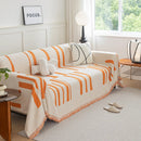 Soft Cozy Chenille Throw Cover for Couch with Tassel Accents, Dustproof Soft Throws for Sofa by Slipcover KAS™