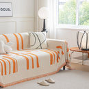 Soft Cozy Chenille Throw Cover for Couch with Tassel Accents, Dustproof Soft Throws for Sofa by Slipcover KAS™