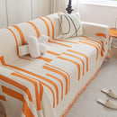 Soft Cozy Chenille Throw Cover for Couch with Tassel Accents, Dustproof Soft Throws for Sofa by Slipcover KAS™