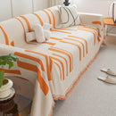 Soft Cozy Chenille Throw Cover for Couch with Tassel Accents, Dustproof Soft Throws for Sofa by Slipcover KAS™