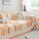 Soft Cozy Chenille Throw Cover for Couch with Tassel Accents, Dustproof Soft Throws for Sofa by Slipcover KAS™