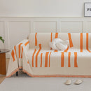 Soft Cozy Chenille Throw Cover for Couch with Tassel Accents, Dustproof Soft Throws for Sofa by Slipcover KAS™