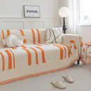 Soft Cozy Chenille Throw Cover for Couch with Tassel Accents, Dustproof Soft Throws for Sofa by Slipcover KAS™