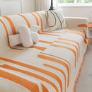 Soft Cozy Chenille Throw Cover for Couch with Tassel Accents, Dustproof Soft Throws for Sofa by Slipcover KAS™
