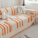 Soft Cozy Chenille Throw Cover for Couch with Tassel Accents, Dustproof Soft Throws for Sofa by Slipcover KAS™