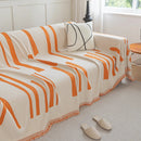 Soft Cozy Chenille Throw Cover for Couch with Tassel Accents, Dustproof Soft Throws for Sofa by Slipcover KAS™