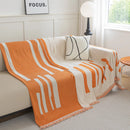 Soft Cozy Chenille Throw Cover for Couch with Tassel Accents, Dustproof Soft Throws for Sofa by Slipcover KAS™