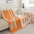 Soft Cozy Chenille Throw Cover for Couch with Tassel Accents, Dustproof Soft Throws for Sofa by Slipcover KAS™