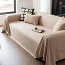 Herringbone Textured Sofa Throw Blanket, Durable Pet Friendly Modern Couch Slipcover