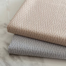Herringbone Textured Sofa Throw Blanket, Durable Pet Friendly Modern Couch Slipcover