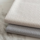 Herringbone Textured Sofa Throw Blanket, Durable Pet Friendly Modern Couch Slipcover