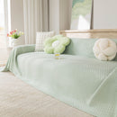 Cooling Ice Silk Sofa Throw Cover, Summer Diamond Textured Furniture Protector Blanket