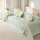 Cooling Ice Silk Sofa Throw Cover, Summer Diamond Textured Furniture Protector Blanket