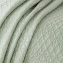 Cooling Ice Silk Sofa Throw Cover, Summer Diamond Textured Furniture Protector Blanket