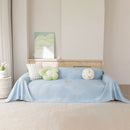 Cooling Ice Silk Sofa Throw Cover, Summer Diamond Textured Furniture Protector Blanket