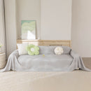 Cooling Ice Silk Sofa Throw Cover, Summer Diamond Textured Furniture Protector Blanket