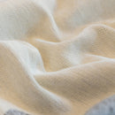 Cozy Couch Throw Blanket with Tassels, Jacquard Leaf Pattern Furniture Protector