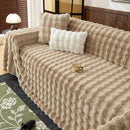 Thick Faux Fur Sofa Cover Fluffy Plush Warm Sofa Slipcover Furniture Protector for Couch Bed