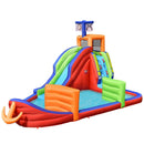 6-in-1 Kids Pirate Ship Water Slide Inflatable Bounce House with Water Guns Without Blower by LJGDeals