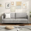 Modern 76 Inch Loveseat Sofa Couch for Apartment Dorm with Metal Legs-Gray by LJGDeals