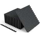 Rubber Top Exercise Mat 48 Sq Ft with Interlocking Tiles by LJGDeals