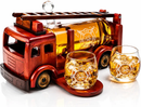 Firetruck Whiskey Decanter with Two 12 oz by The Wine Savant