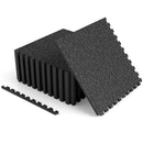 Interlocking Rubber Exercise Mat 48 Sq Ft with Borders by LJGDeals