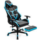 Reclining Racing Chair with Lumbar Support Footrest by LJGDeals