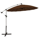 10 Feet Patio Offset Umbrella Market Hanging Umbrella for Backyard Poolside Lawn Garden by LJGDeals
