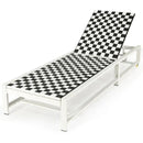 Patio Adjustable Reclining Chair Lounge Chair Chaise for Garden Deck Wheel by LJGDeals