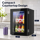 Beverage Refrigerator 0.6 Cu Ft 24 Can Countertop Mini Fridge by LJGDeals