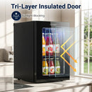 Beverage Refrigerator 0.6 Cu Ft 24 Can Countertop Mini Fridge by LJGDeals