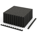 0.79 inch Thick Rubber Top Exercise Mat 48 Sq Ft with Boarders