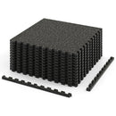 Interlocking Rubber Exercise Mat 48 Sq Ft with Borders by LJGDeals