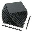 Interlocking Rubber Exercise Mat 48 Sq Ft with Borders by DirectDeals