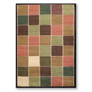 5'5" x 8'1" Hand Knotted Modern 100% Wool High Low Pile Tibetan Area rug Black