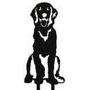 Golden Retriever Sitting Metal Art – Handcrafted Dog Décor