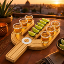 Cactus Tequila Tray & Shot Glasses Set - Tequila Gifts & Mexican Gifts by The Wine Savant