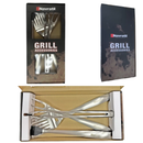 BBQ Tool Set with Cast Iron Frying Pan and Outdoor Kitchen Accessories by HouseOfZazla