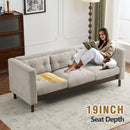 Upholstered Sofa Modern 3 Seater Sofa Couch With Tufted Design For Living Room by Unique Piece Furniture